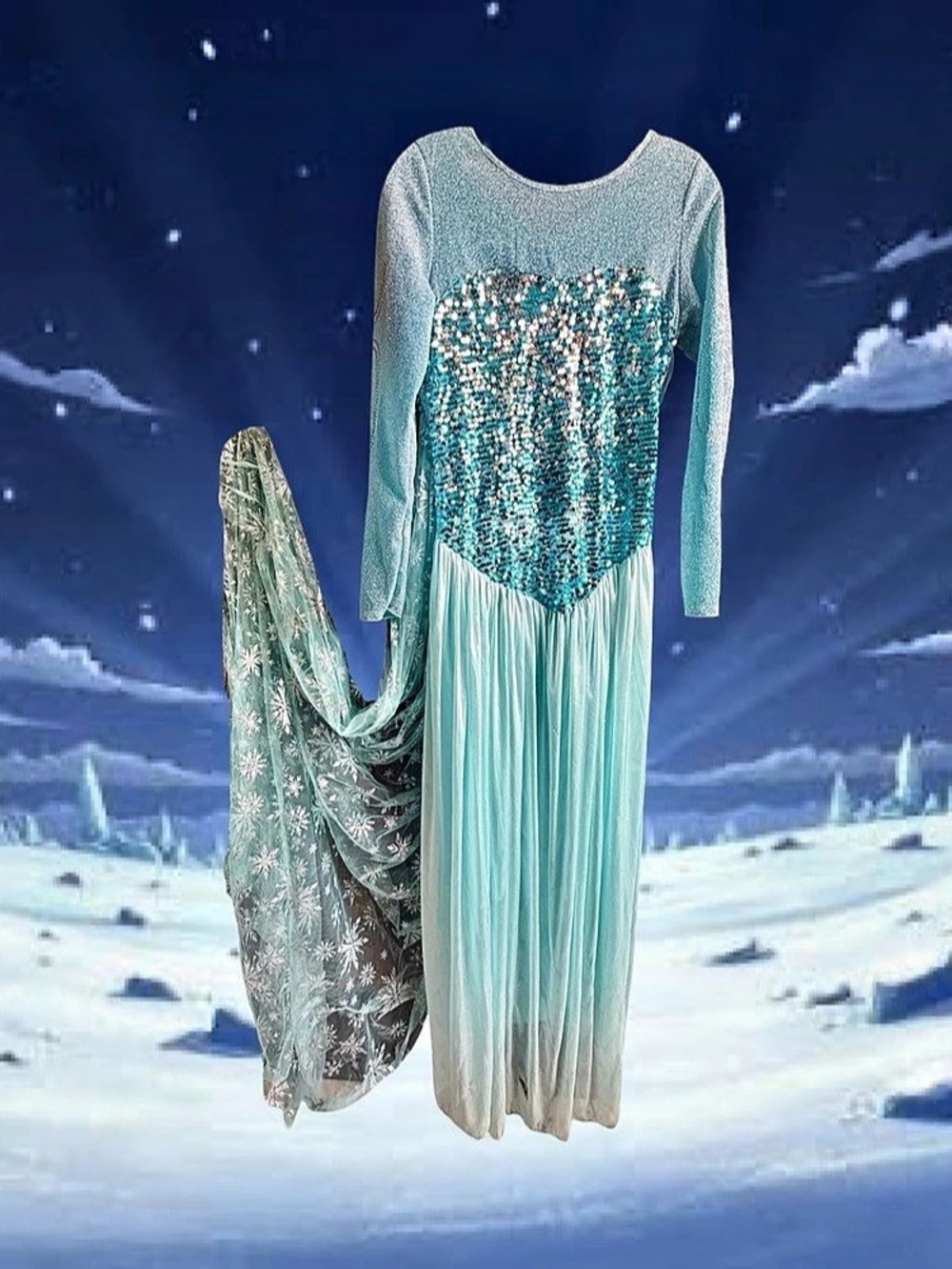 Relibeauty Ice Princess Frozen Dress Adult Size Small